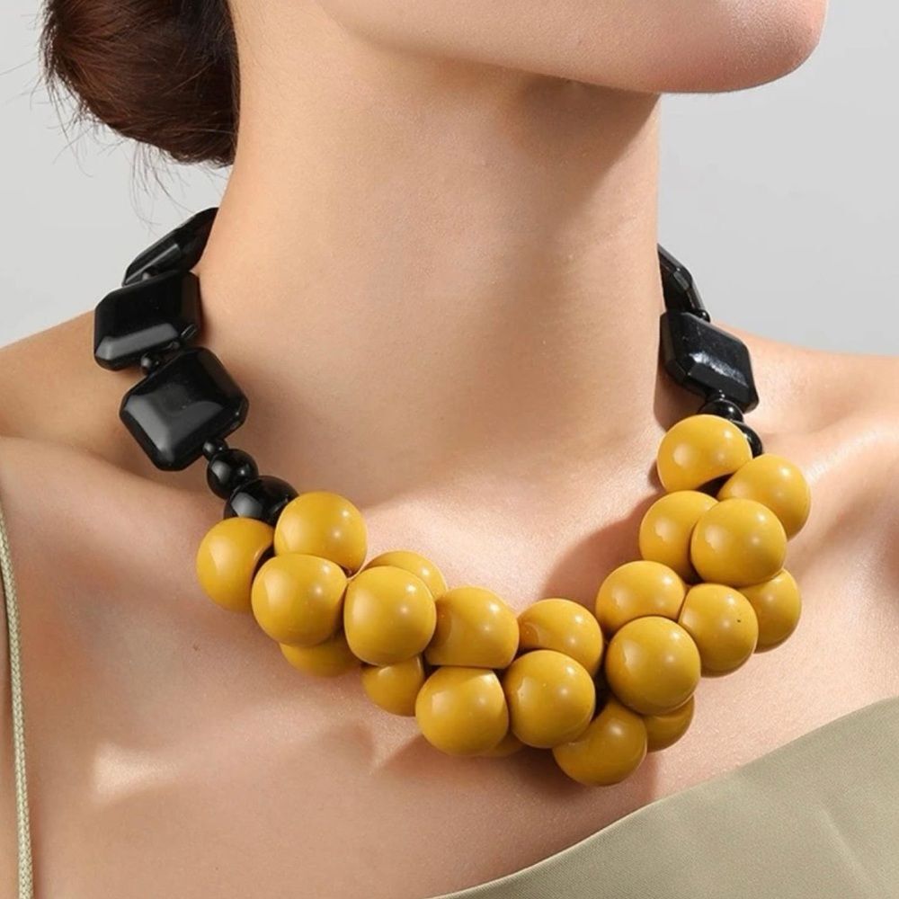 Bead Decor Necklace New